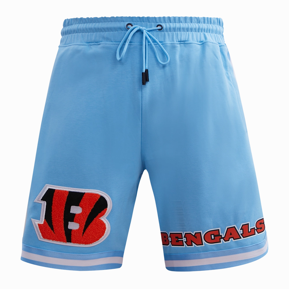 NFL CINCINNATI BENGALS CLASSIC CHENILLE MEN'S SHORT (UNIVERSITY BLUE)