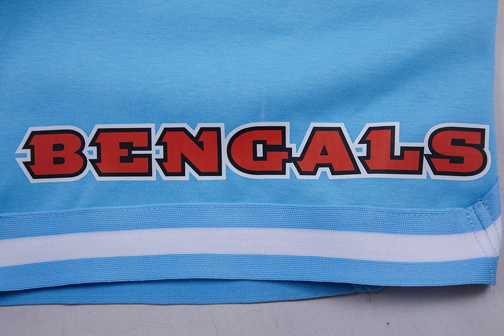 NFL CINCINNATI BENGALS CLASSIC CHENILLE MEN'S SHORT (UNIVERSITY BLUE)
