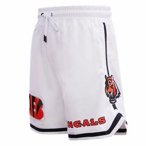 NFL CINCINNATI BENGALS CLASSIC CHENILLE MEN'S SHORT (WHITE)