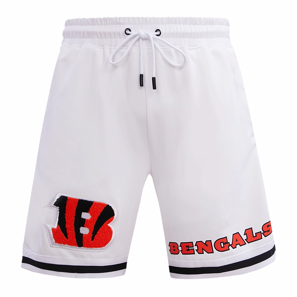 NFL CINCINNATI BENGALS CLASSIC CHENILLE MEN'S SHORT (WHITE)