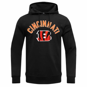 NFL CINCINNATI BENGALS CLASSIC MEN'S PULLOVER HOODIE (BLACK)