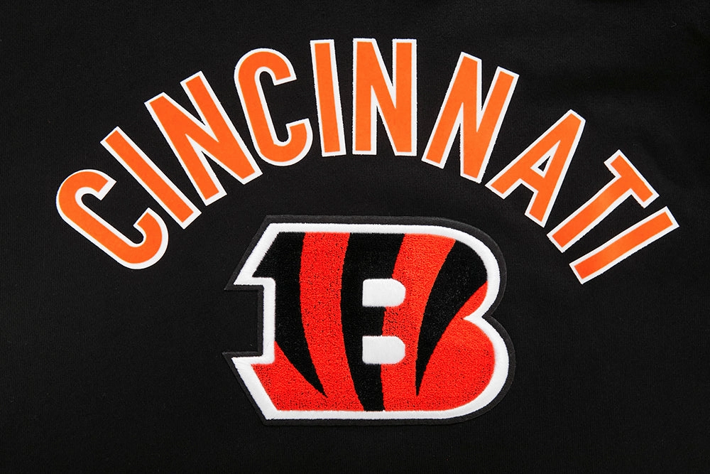 NFL CINCINNATI BENGALS CLASSIC MEN'S PULLOVER HOODIE (BLACK)