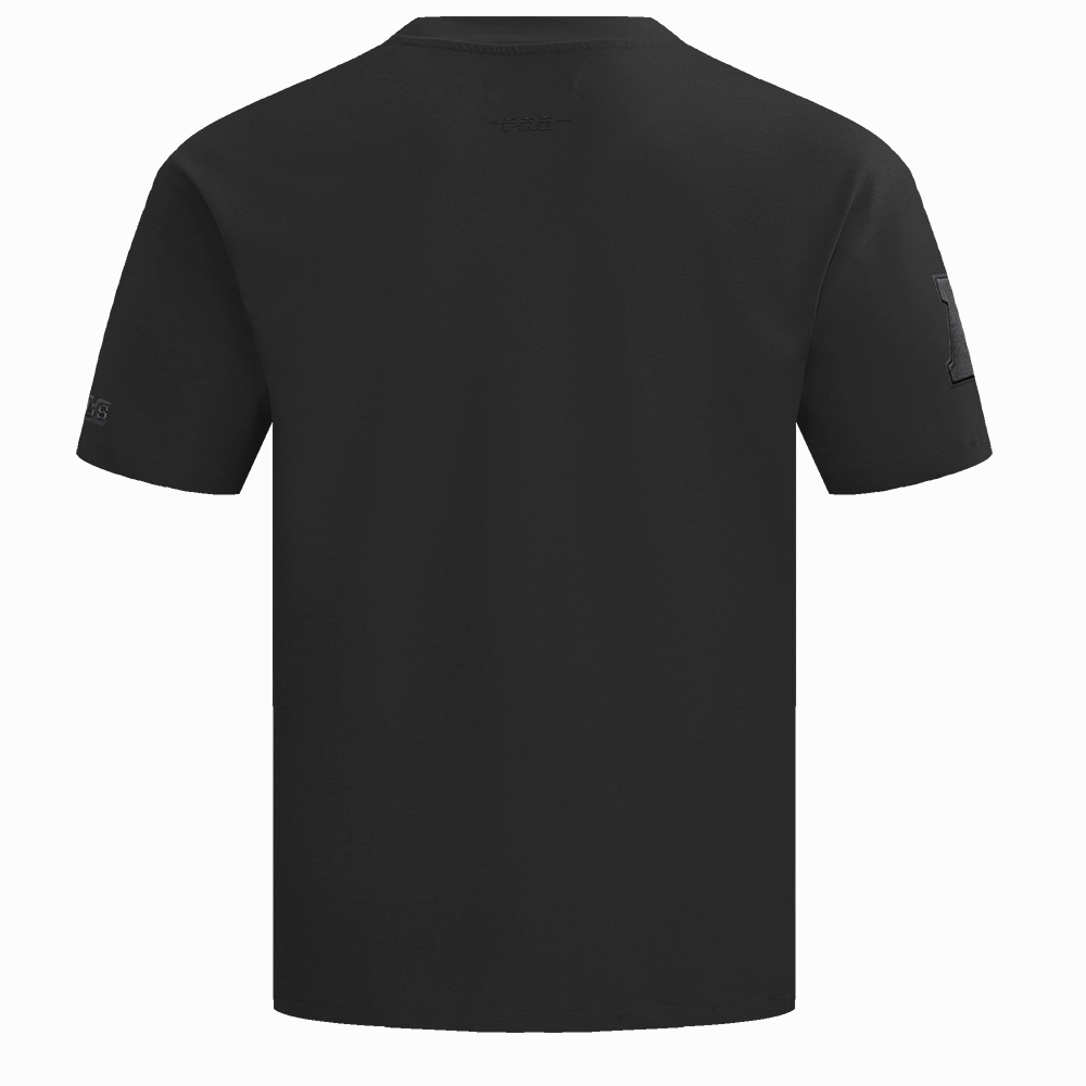 NFL CINCINNATI BENGALS NEUTRAL COTTON JERSEY DROP SHOULDER TEE (BLACK)
