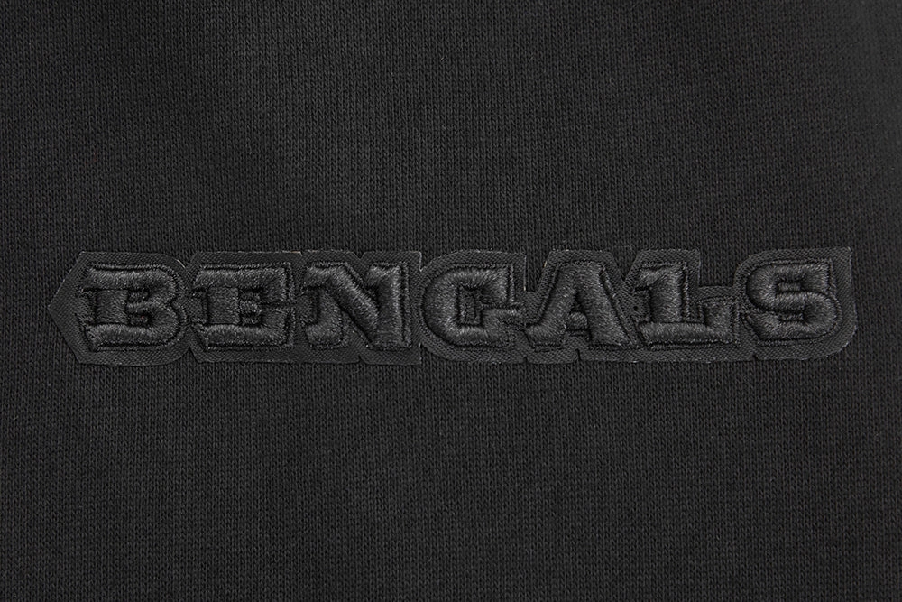 NFL CINCINNATI BENGALS NEUTRAL DROP SHOULDER FLEECE CREWNECK (BLACK)