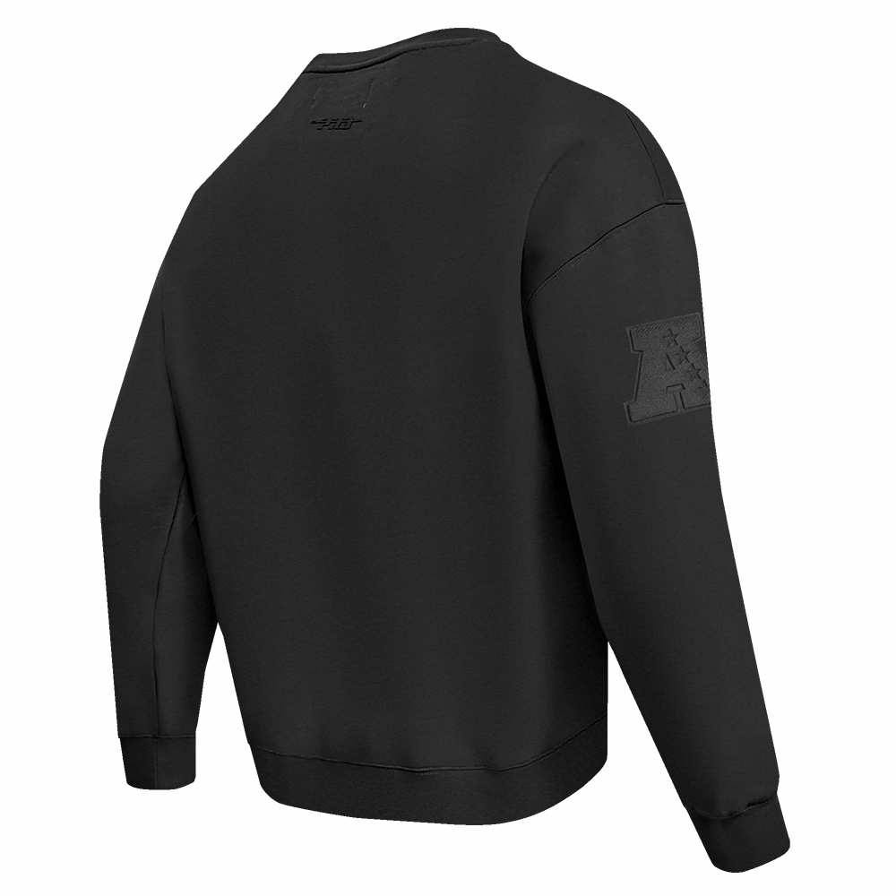 NFL CINCINNATI BENGALS NEUTRAL DROP SHOULDER FLEECE CREWNECK (BLACK)