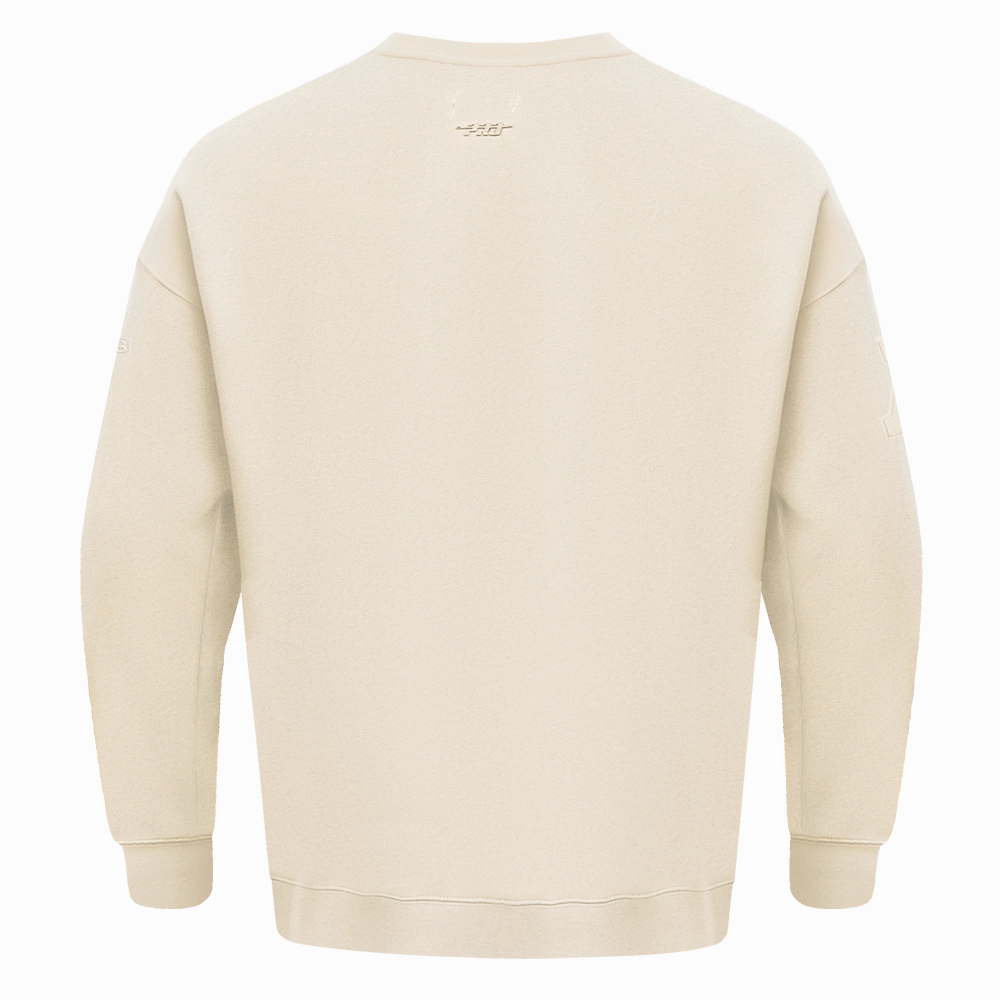 NFL CINCINNATI BENGALS NEUTRAL DROP SHOULDER FLEECE CREWNECK (EGGSHELL)