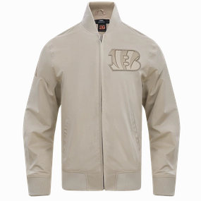 NFL CINCINNATI BENGALS NEUTRAL TWILL JACKET (TAUPE)