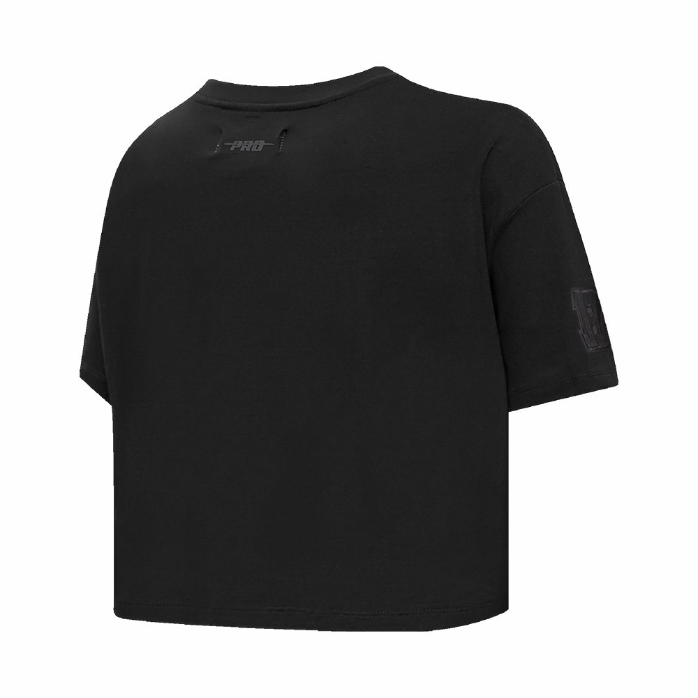 NFL CINCINNATI BENGALS NEUTRAL WOMEN'S BOXY TEE (BLACK)