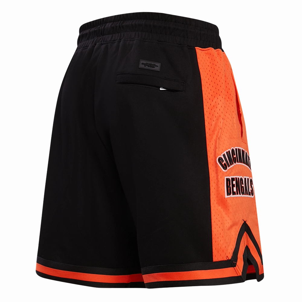 NFL CINCINNATI BENGALS RETRO CLASSIC MEN'S 2.0 SHORT (BLACK/ORANGE)