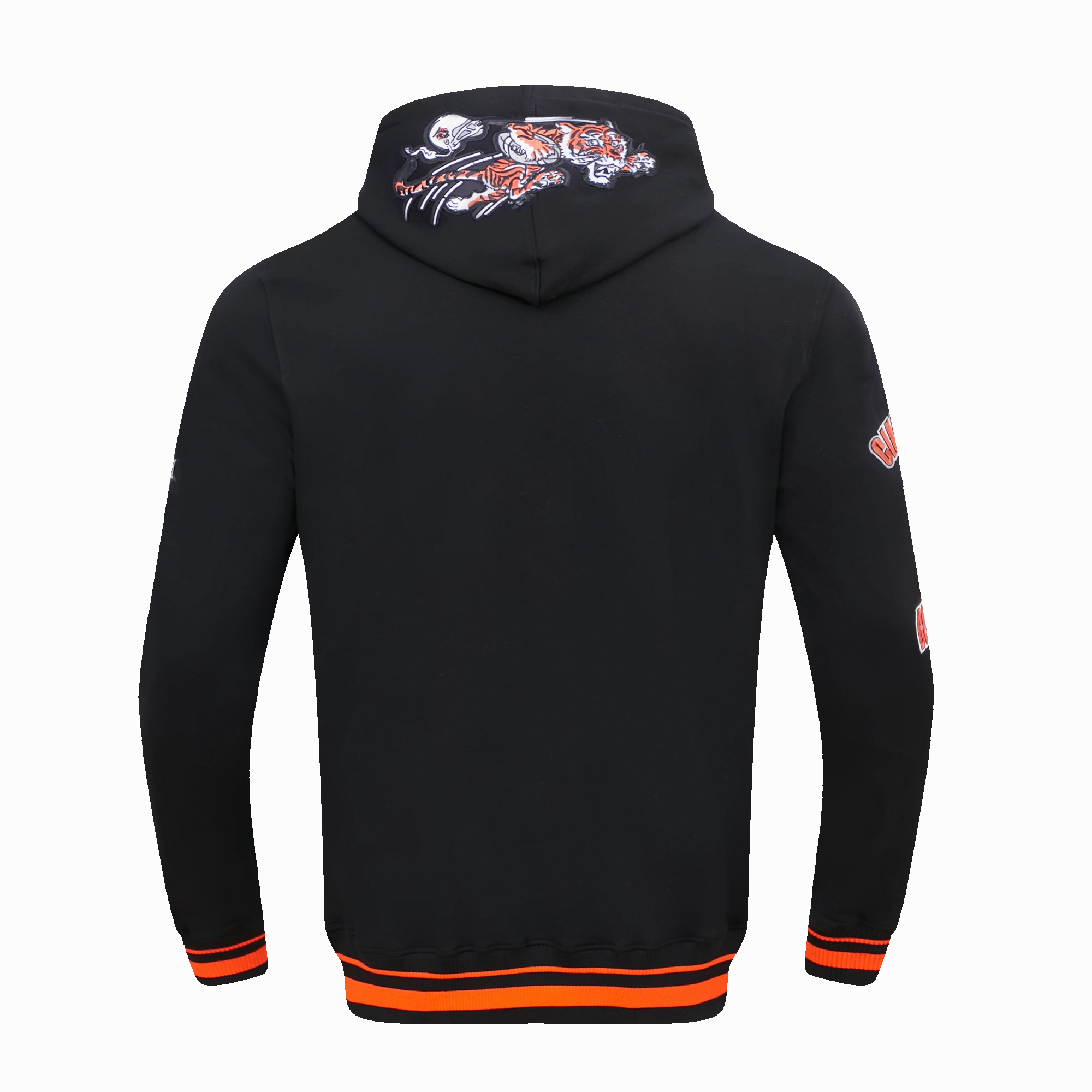 NFL CINCINNATI BENGALS RETRO CLASSIC MEN'S PULLOVER HOODIE (BLACK/ORANGE)