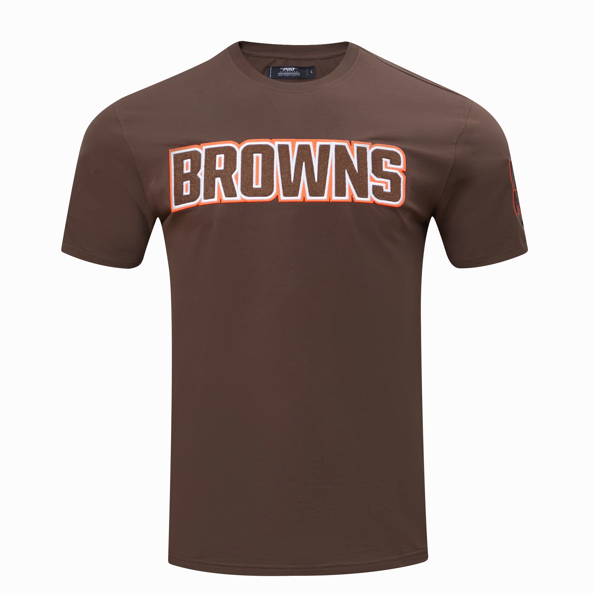 NFL CLEVELAND BROWNS CLASSIC CHENILLE MEN'S TEE (BROWN)