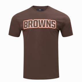 NFL CLEVELAND BROWNS CLASSIC CHENILLE MEN'S TEE (BROWN)