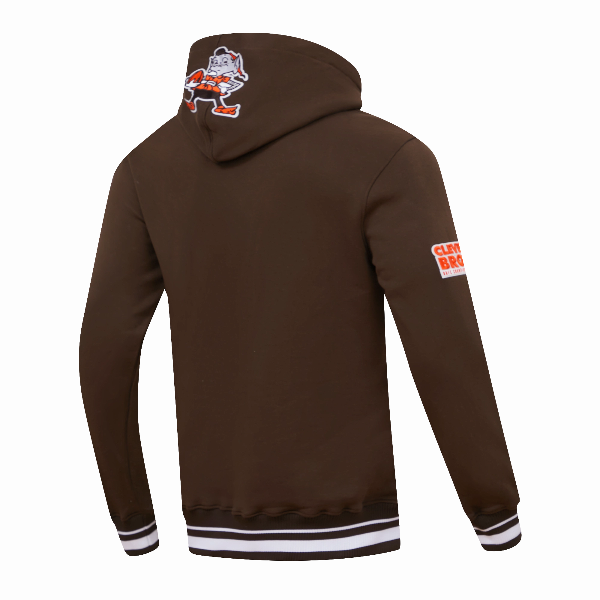 NFL CLEVELAND BROWNS RETRO CLASSIC MEN'S PO HOODIE (BROWN)