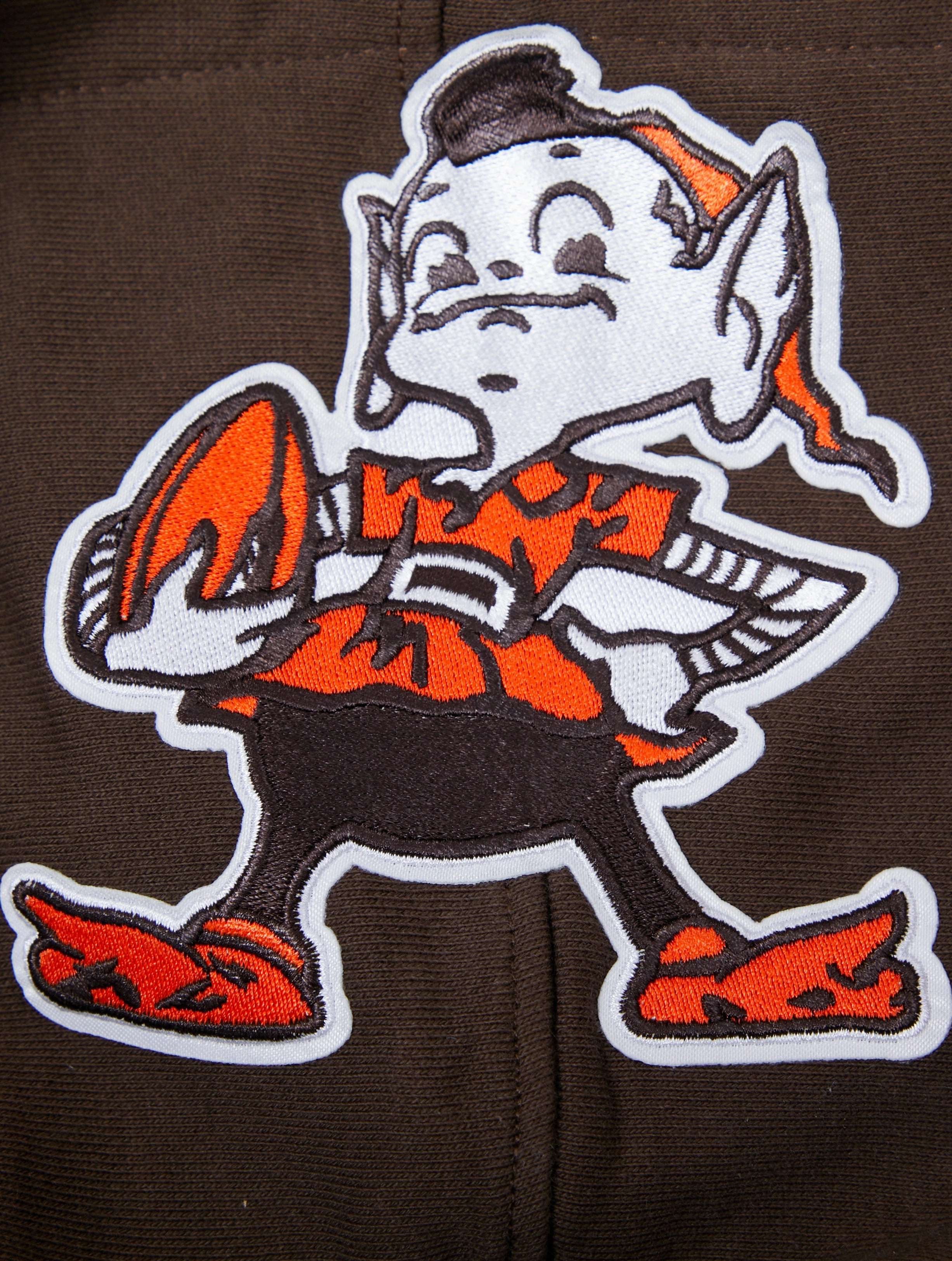 NFL CLEVELAND BROWNS RETRO CLASSIC MEN'S PO HOODIE (BROWN)