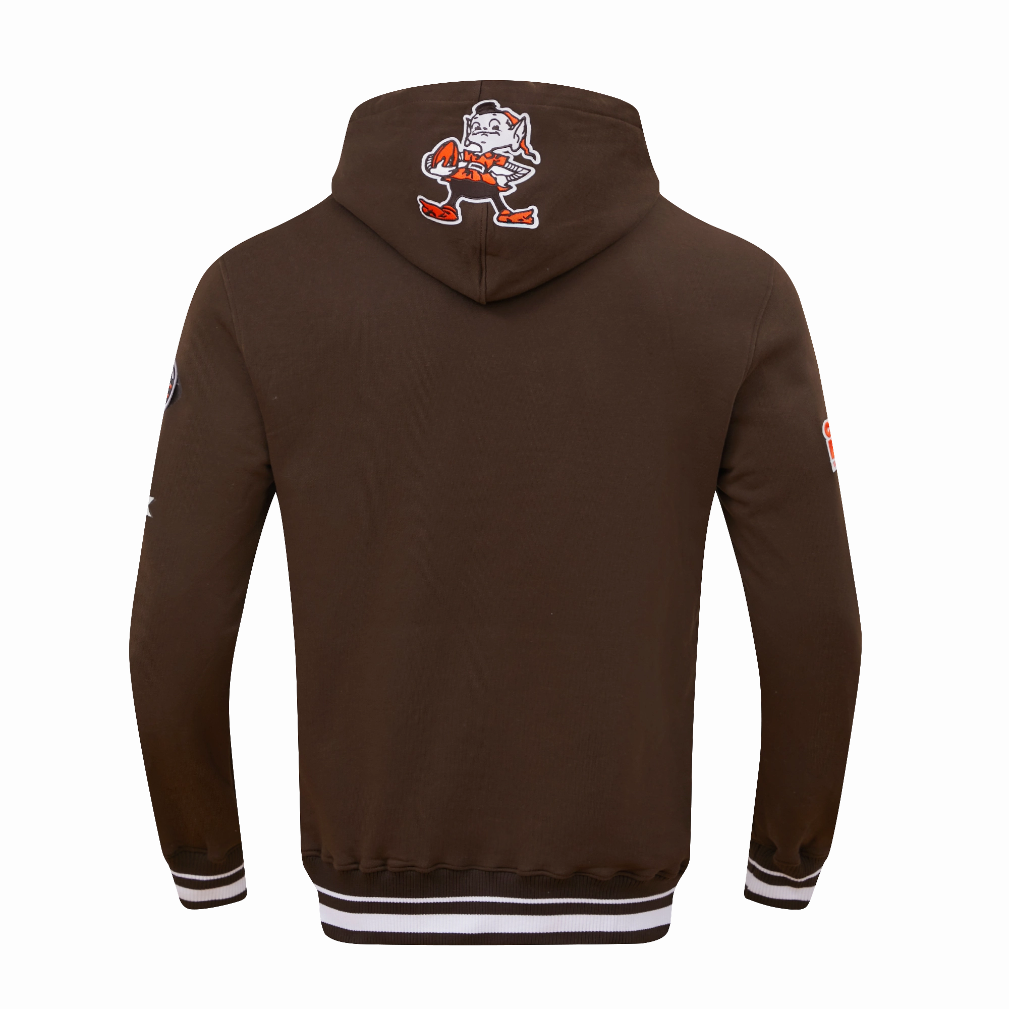 NFL CLEVELAND BROWNS RETRO CLASSIC MEN'S PO HOODIE (BROWN)