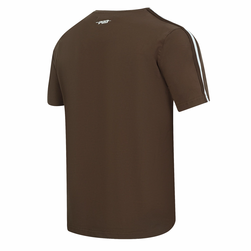 NFL CLEVELAND BROWNS RETRO CLASSIC MEN'S STRIPED TEE (BROWN)