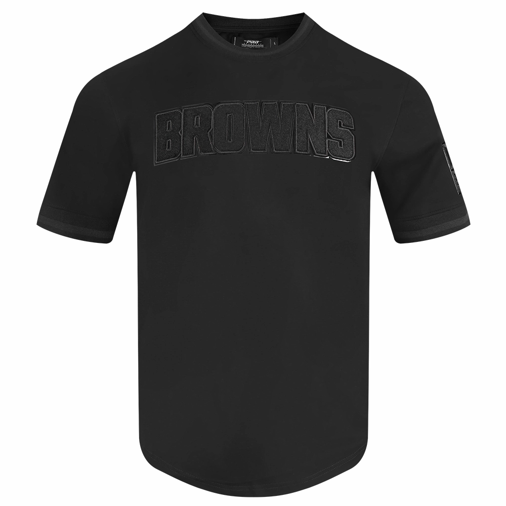 NFL CLEVELAND BROWNS TRIPLE BLACK MEN'S LOGOPRO TEAM SHORT SLEEVE (TRIPLE BLACK MEN'S)