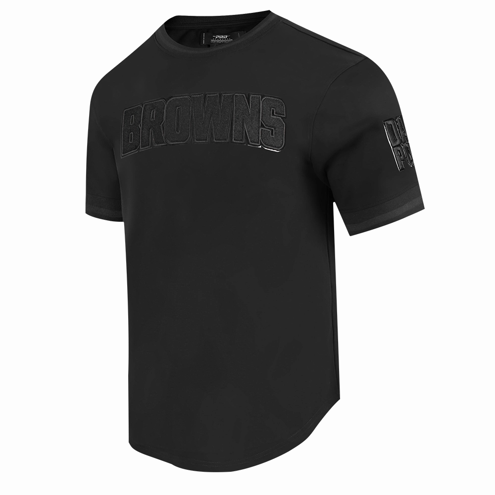 NFL CLEVELAND BROWNS TRIPLE BLACK MEN'S LOGOPRO TEAM SHORT SLEEVE (TRIPLE BLACK MEN'S)