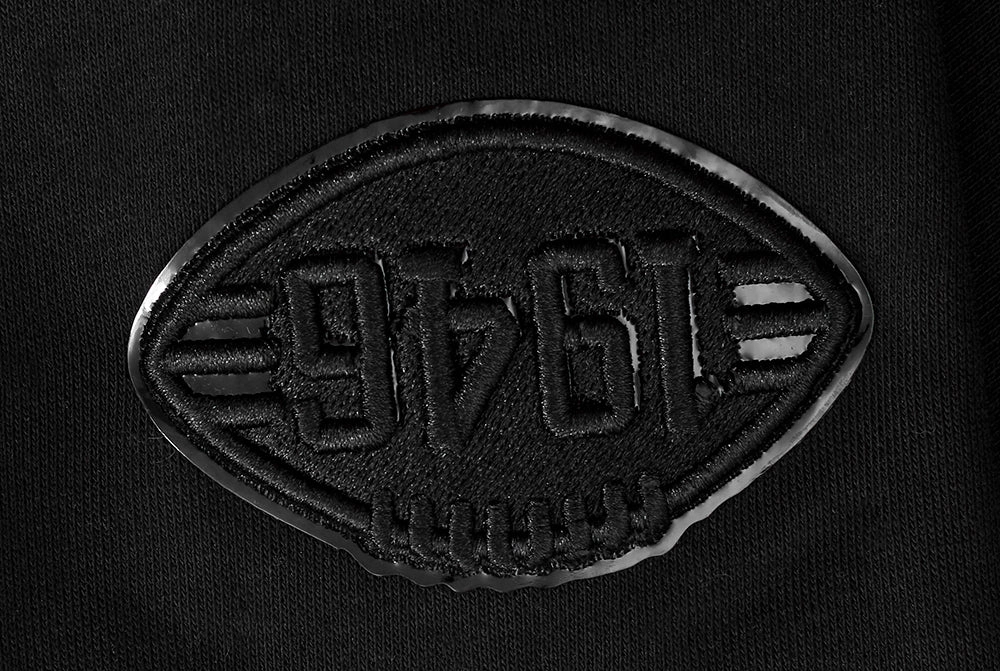 NFL CLEVELAND BROWNS TRIPLE BLACK WOMEN'S FLC PO HOODIE (TRIPLE BLACK WOMEN'S)