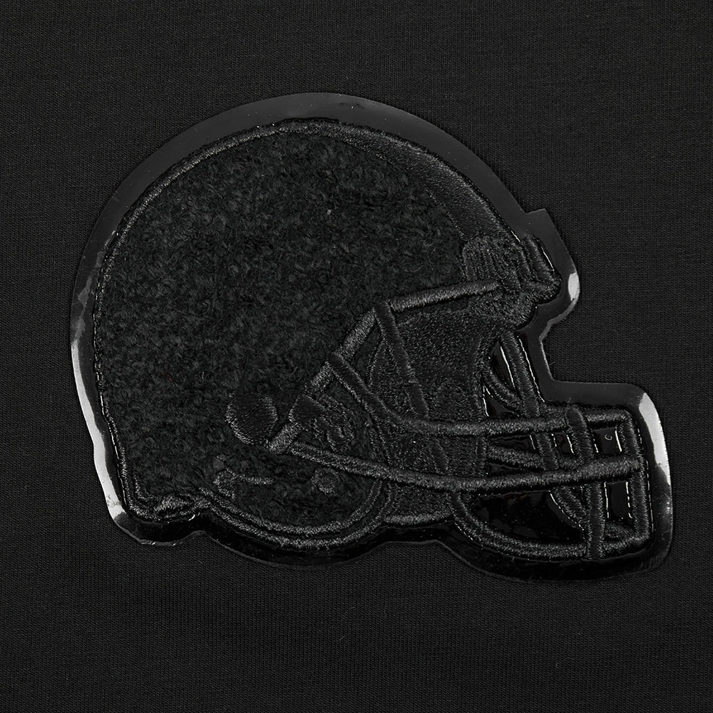 NFL CLEVELAND BROWNS TRIPLE BLACK WOMEN'S SJ BOXY TEE (TRIPLE BLACK WOMEN'S)