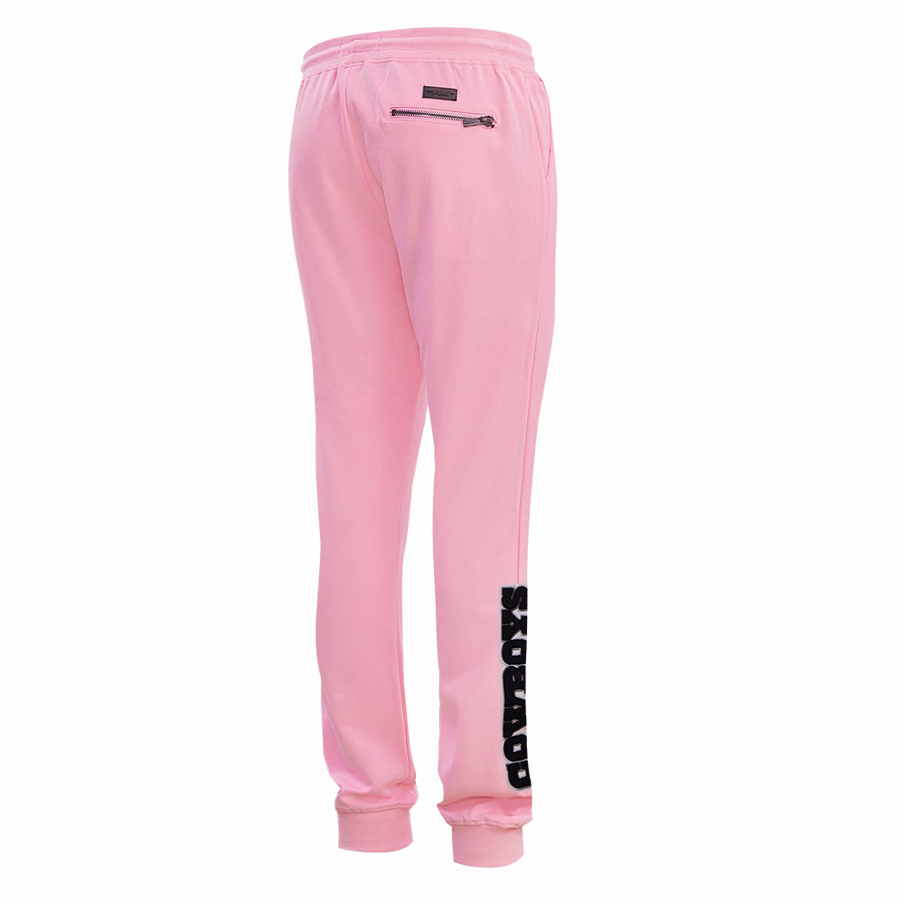 NFL DALLAS COWBOYS CLASSIC CHENILLE MEN'S JOGGER (PINK)