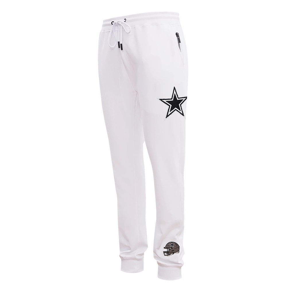 NFL DALLAS COWBOYS CLASSIC CHENILLE MEN'S JOGGER (WHITE)