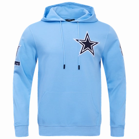 NFL DALLAS COWBOYS CLASSIC CHENILLE MEN'S PULLOVER HOODIE (UNIVERSITY BLUE)