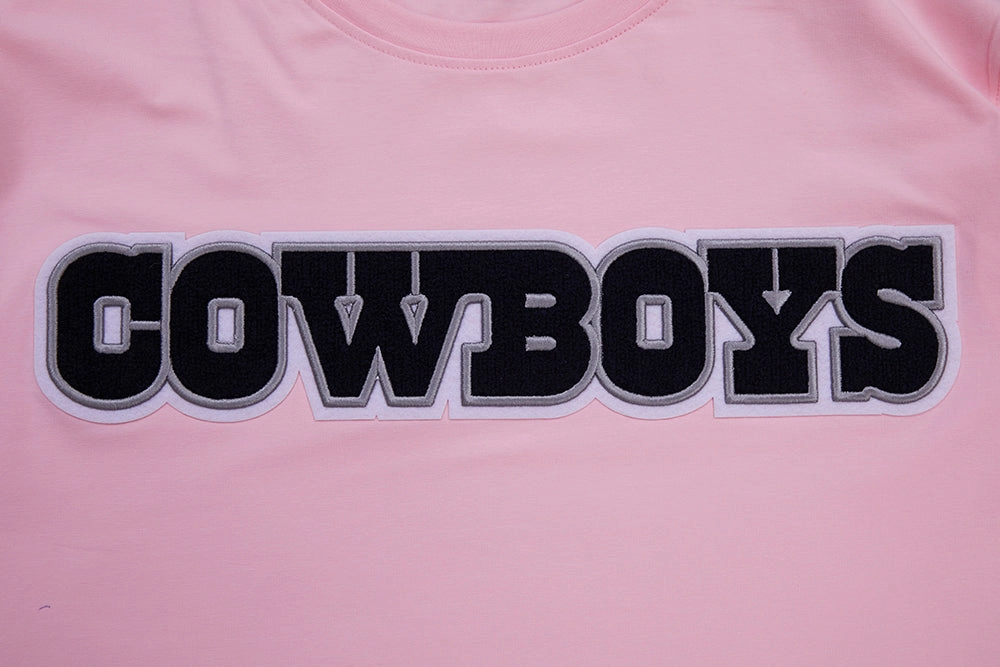 NFL DALLAS COWBOYS CLASSIC CHENILLE MEN'S TEE (PINK)
