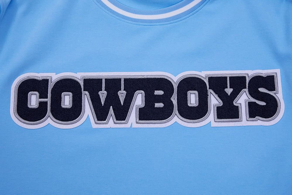 NFL DALLAS COWBOYS CLASSIC CHENILLE MEN'S TEE (UNIVERSITY BLUE)