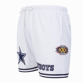 NFL DALLAS COWBOYS CLASSIC MESH MEN'S SHORT (WHITE/MIDNIGHT NAVY)