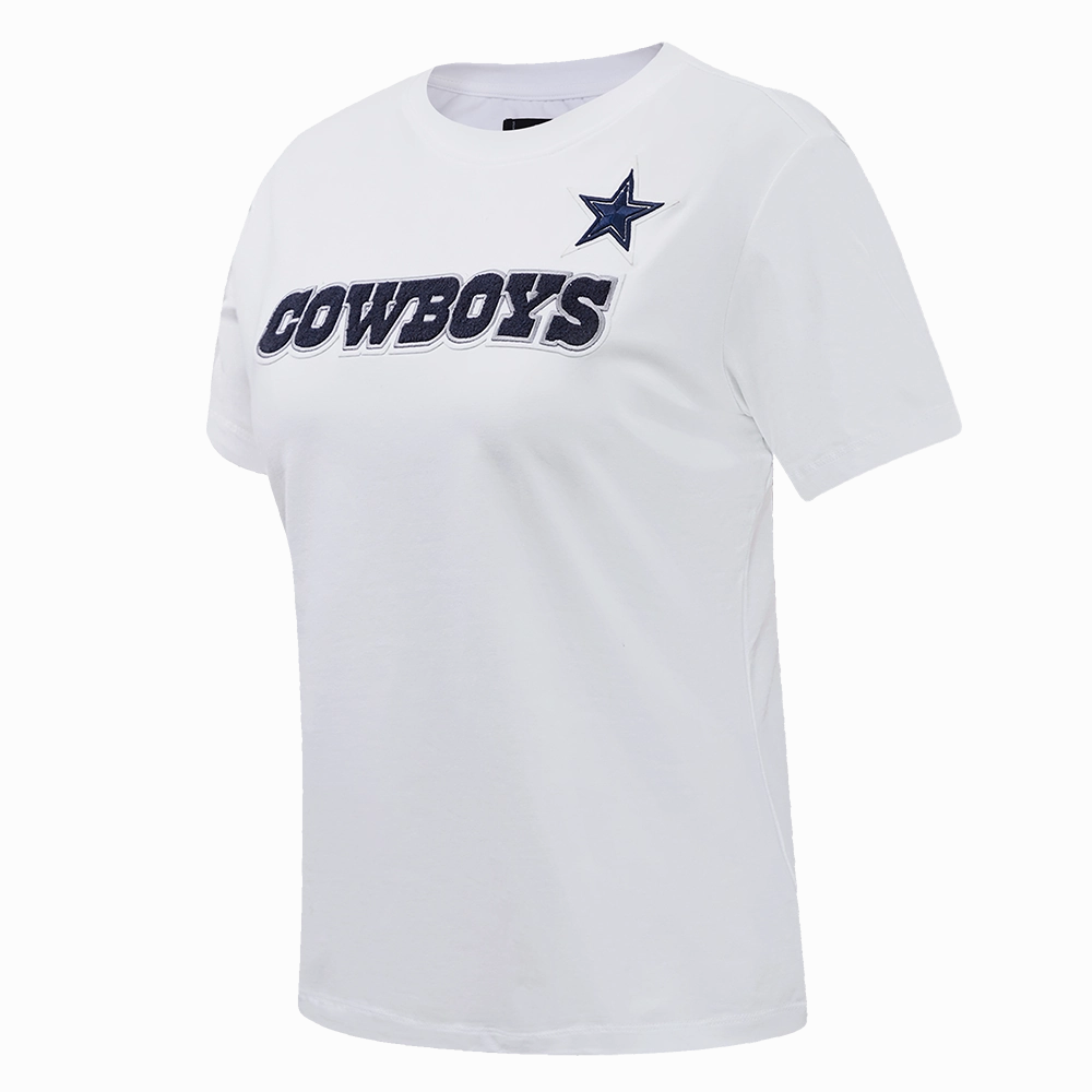 NFL DALLAS COWBOYS CLASSIC SHORT SLEEVE WOMEN'S SLIM FIT TEE (WHITE)