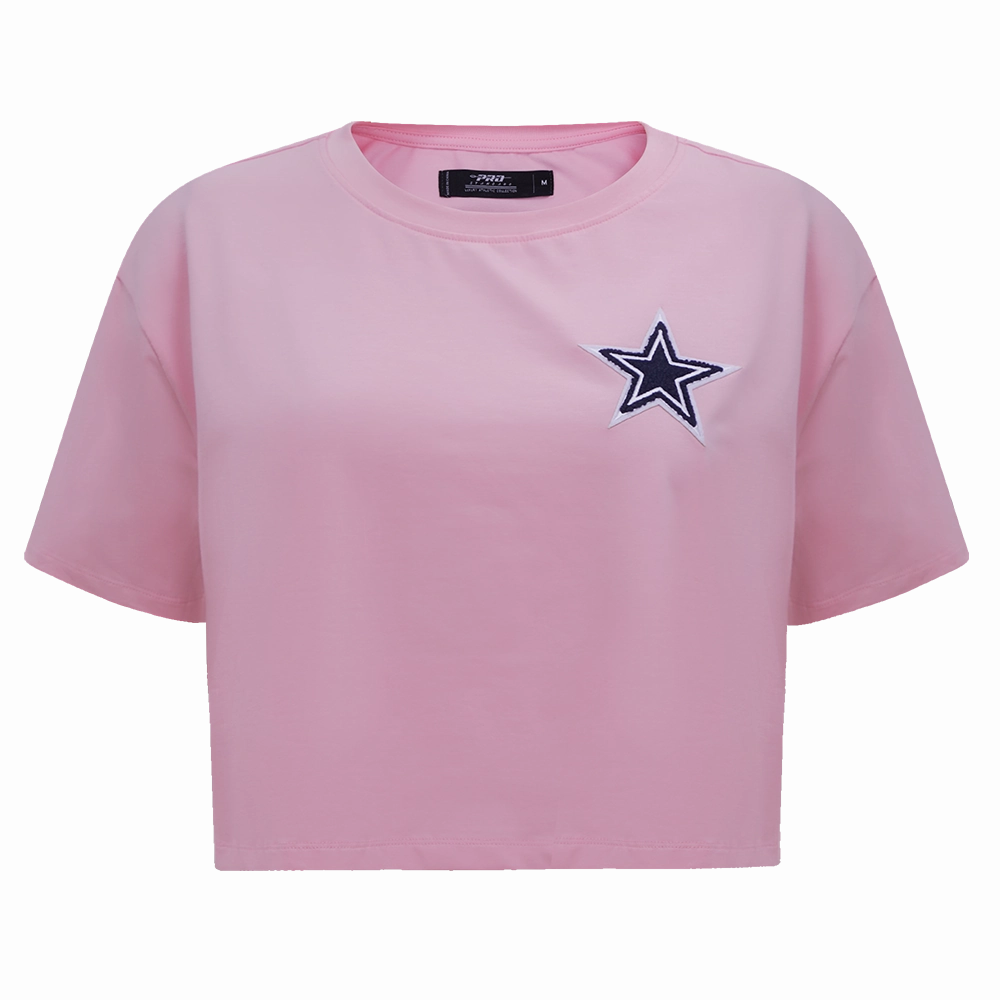 NFL DALLAS COWBOYS CLASSIC WOMEN'S BOXY TEE (PINK)