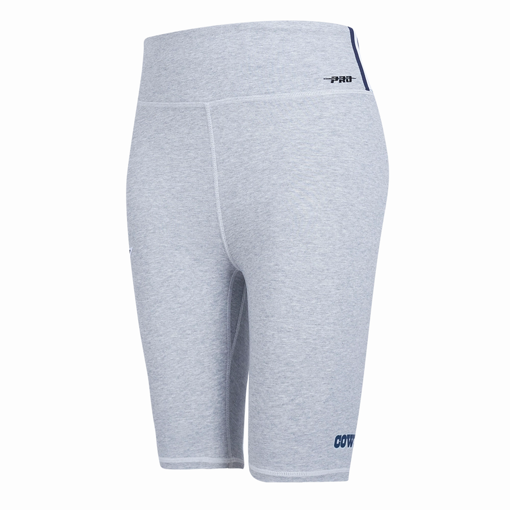 NFL DALLAS COWBOYS CLASSIC WOMEN'S COTTON BIKE SHORT (HEATHER GREY)
