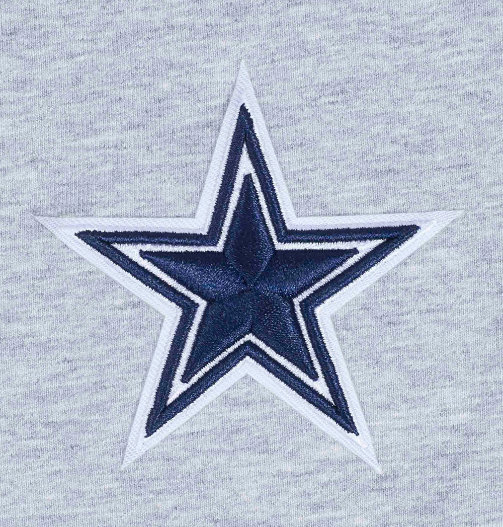 NFL DALLAS COWBOYS CLASSIC WOMEN'S COTTON BIKE SHORT (HEATHER GREY)