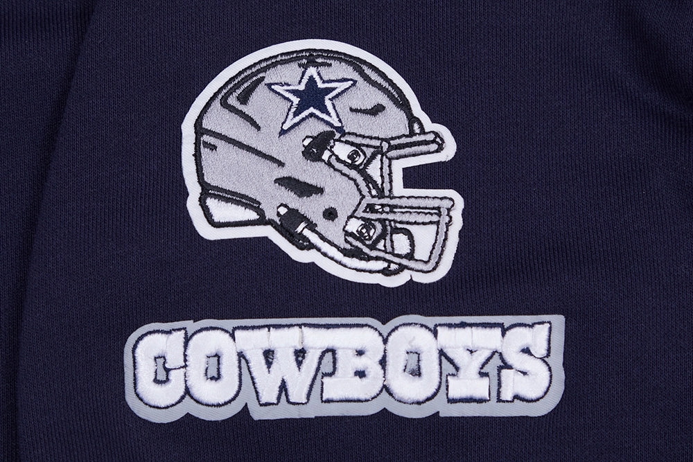 NFL DALLAS COWBOYS CLASSIC WOMEN'S CROPPED PULLOVER HOODIE (MIDNIGHT NAVY)