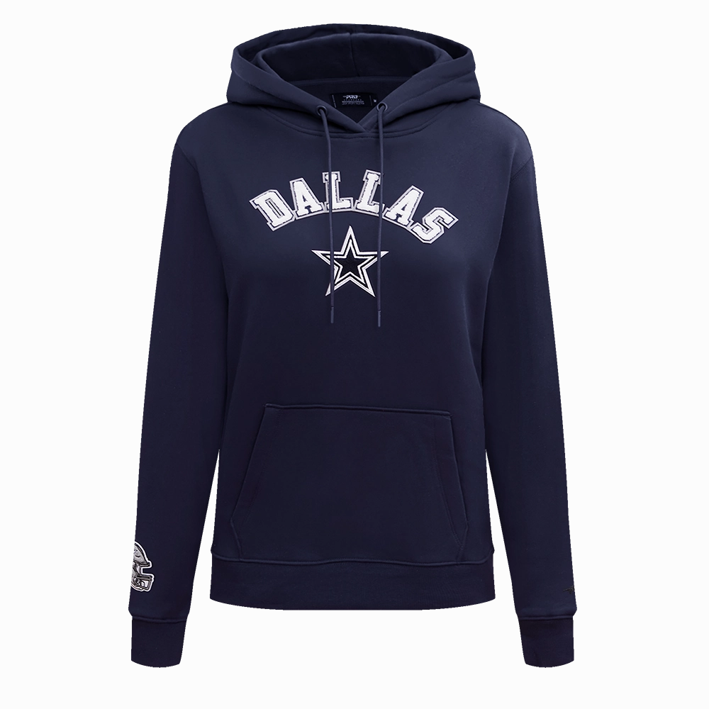 NFL DALLAS COWBOYS CLASSIC WOMEN'S PULLOVER HOODIE (MIDNIGHT NAVY)