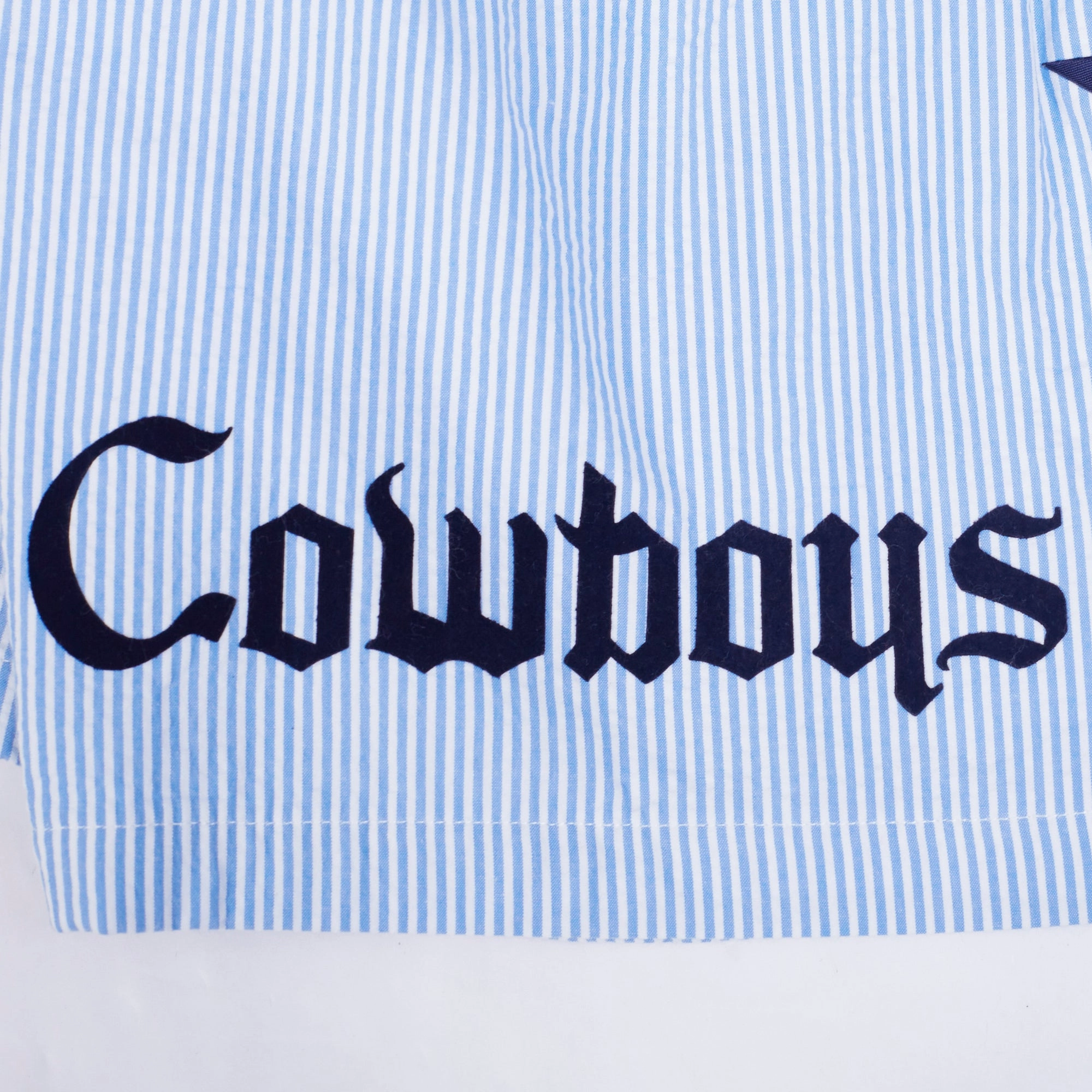 NFL DALLAS COWBOYS COUNTRY CLUB MEN'S SEERSUCKER SHORT (SEERSUCKER BLUE)