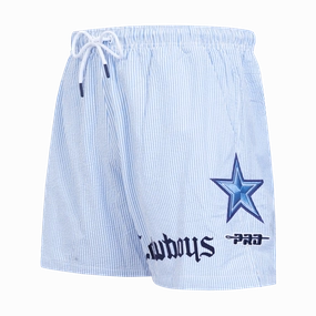 NFL DALLAS COWBOYS COUNTRY CLUB MEN'S SEERSUCKER SHORT (SEERSUCKER BLUE)