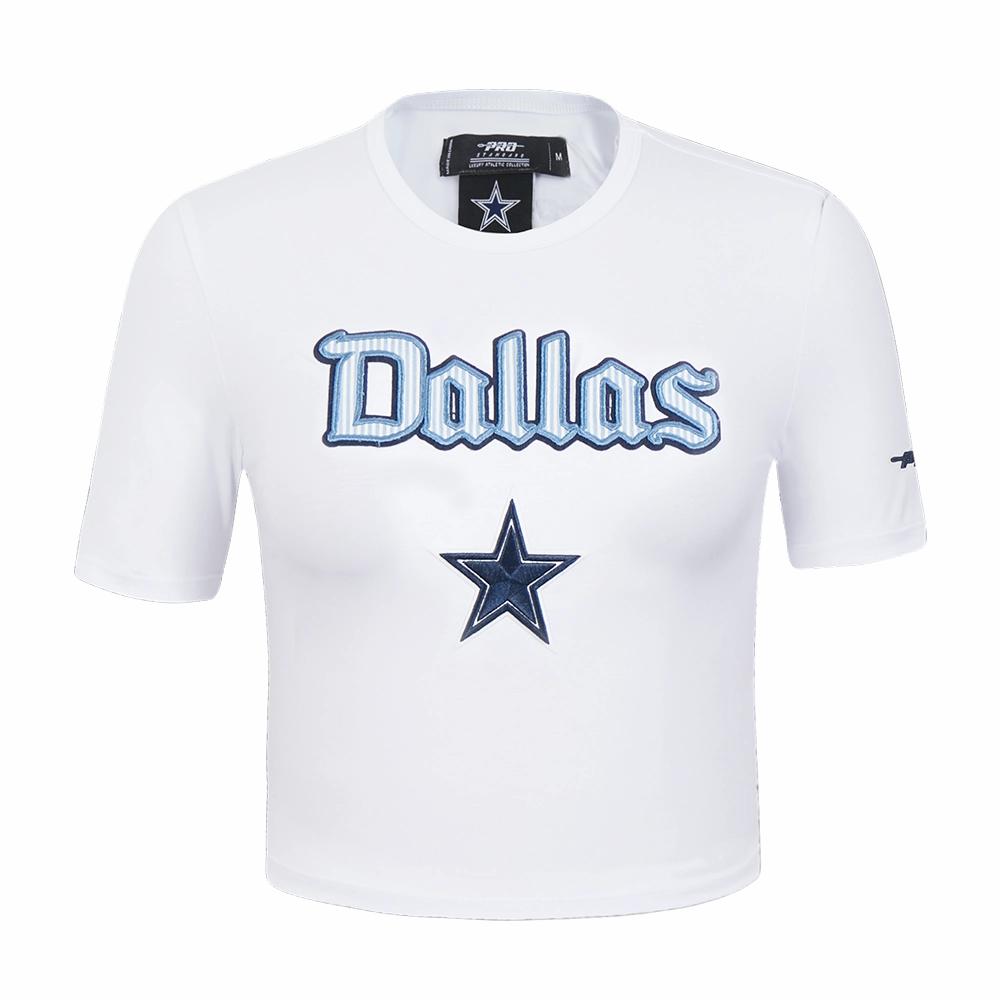 NFL DALLAS COWBOYS COUNTRY CLUB WOMEN'S MIDRIFF TEE (WHITE)