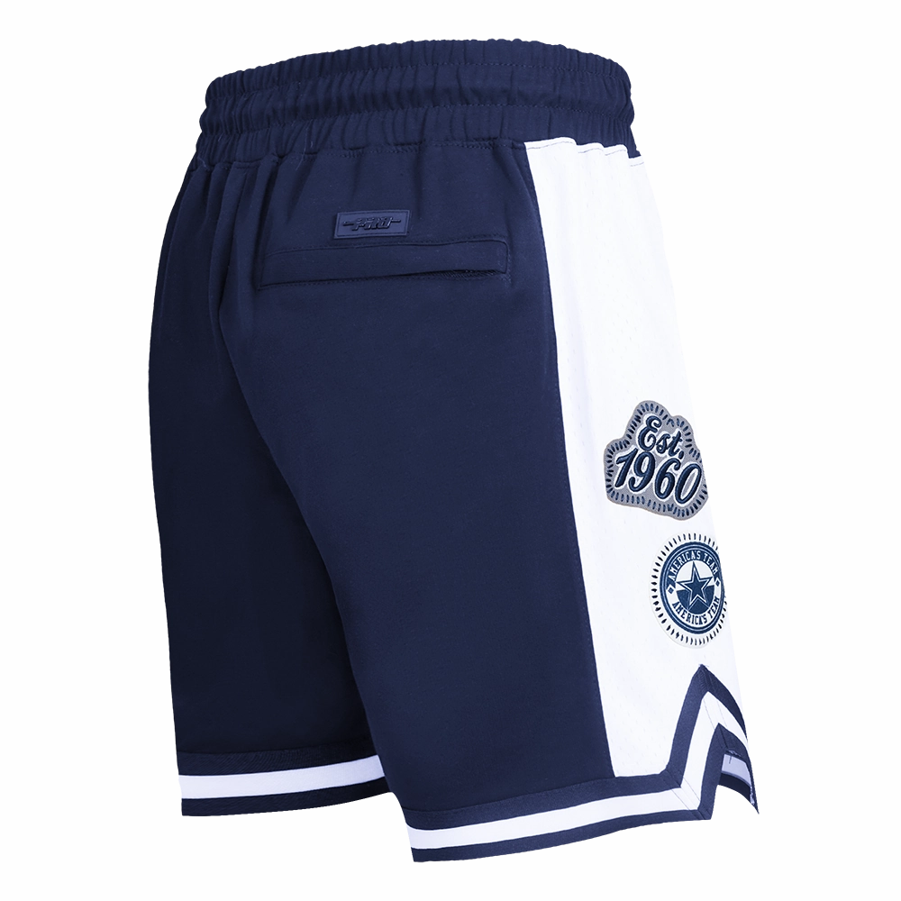 NFL DALLAS COWBOYS DIY PICK STITCH MEN'S DOUBLE KNIT 2.0 SHORT (MIDNIGHT NAVY)
