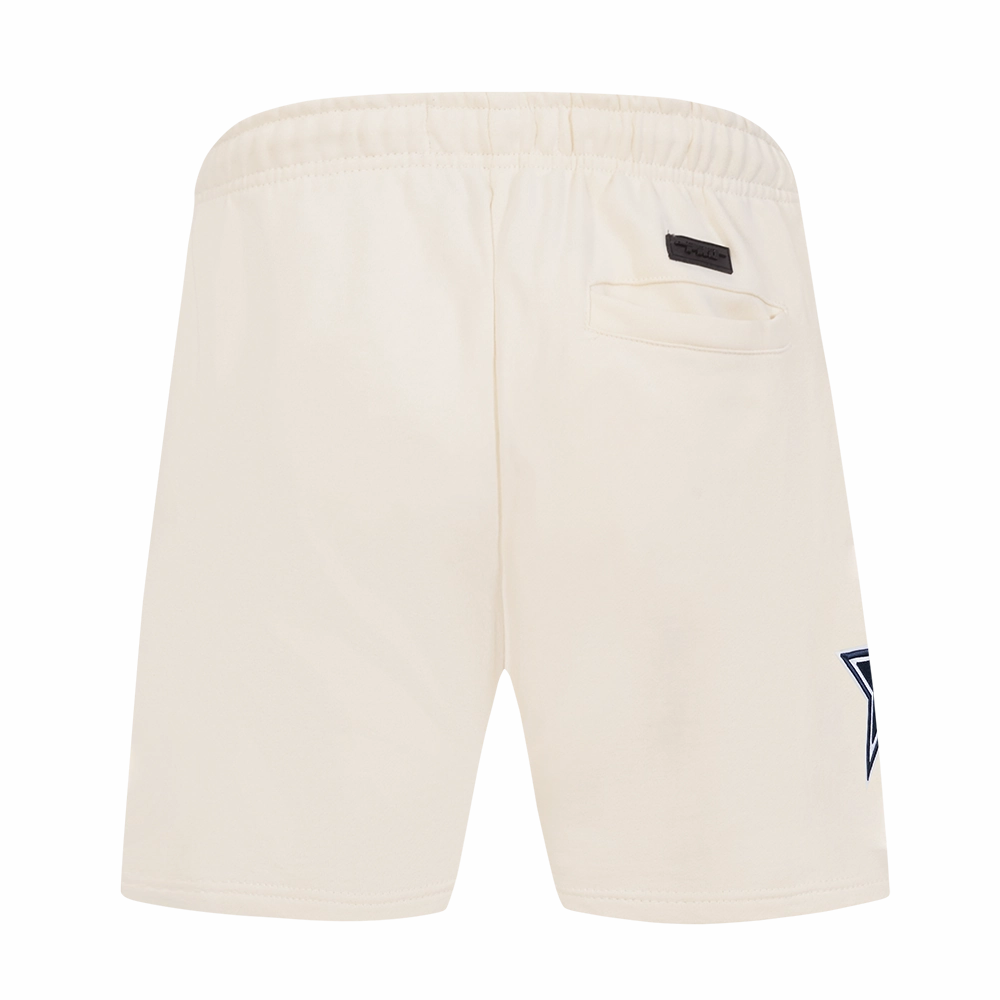NFL DALLAS COWBOYS ECHO LOGO MEN'S FLEECE SHORT (EGGSHELL)