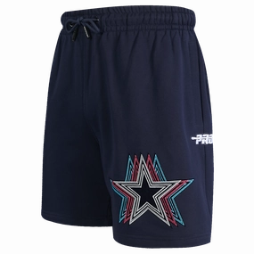 NFL DALLAS COWBOYS ECHO LOGO MEN'S FLEECE SHORT (MIDNIGHT NAVY)