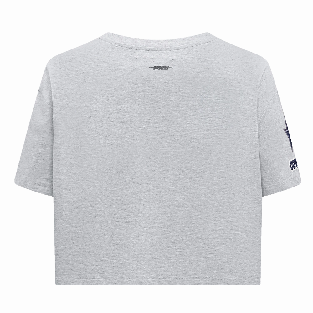 NFL DALLAS COWBOYS MASHUP WOMEN'S BOXY TEE (HEATHER GREY)
