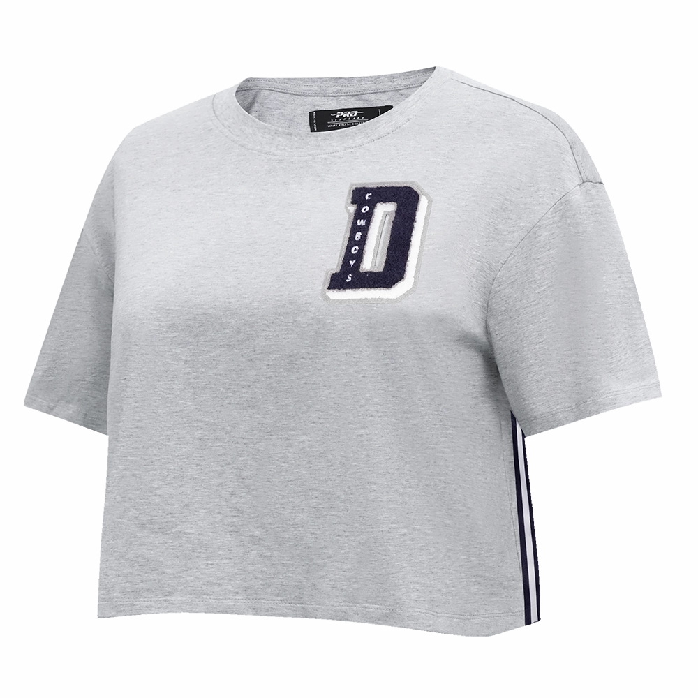 NFL DALLAS COWBOYS MASHUP WOMEN'S BOXY TEE (HEATHER GREY)