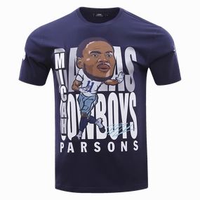 NFL DALLAS COWBOYS MICAH PARSONS #11 REMIX AVATAR MEN'S TEE (MIDNIGHT NAVY)