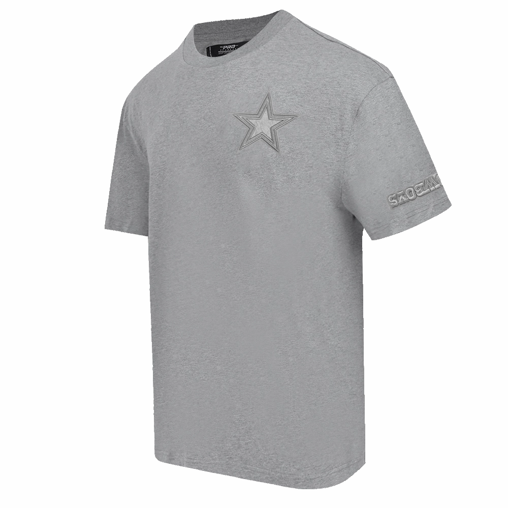NFL DALLAS COWBOYS NEUTRAL MEN'S DROP SHOULDER TEE (DARK HEATHER GRAY)