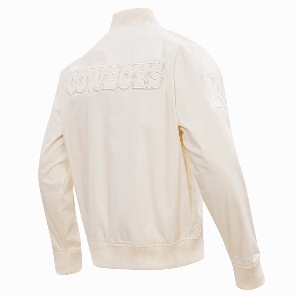NFL DALLAS COWBOYS NEUTRAL MEN'S TWILL JACKET (EGGSHELL)