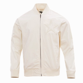 NFL DALLAS COWBOYS NEUTRAL MEN'S TWILL JACKET (EGGSHELL)