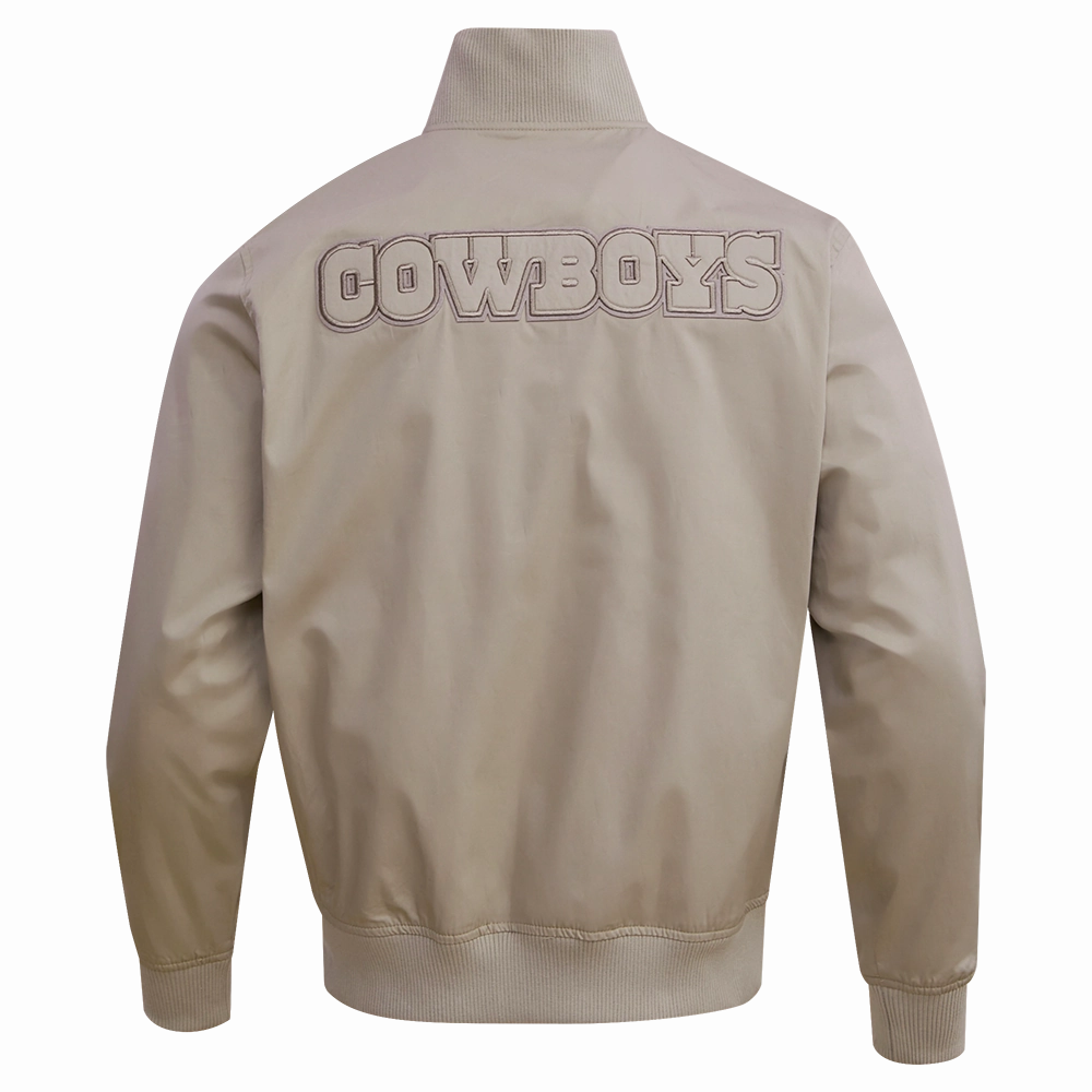 NFL DALLAS COWBOYS NEUTRAL TWILL JACKET (TAUPE)