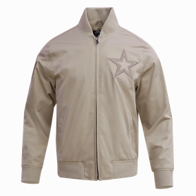 NFL DALLAS COWBOYS NEUTRAL TWILL JACKET (TAUPE)
